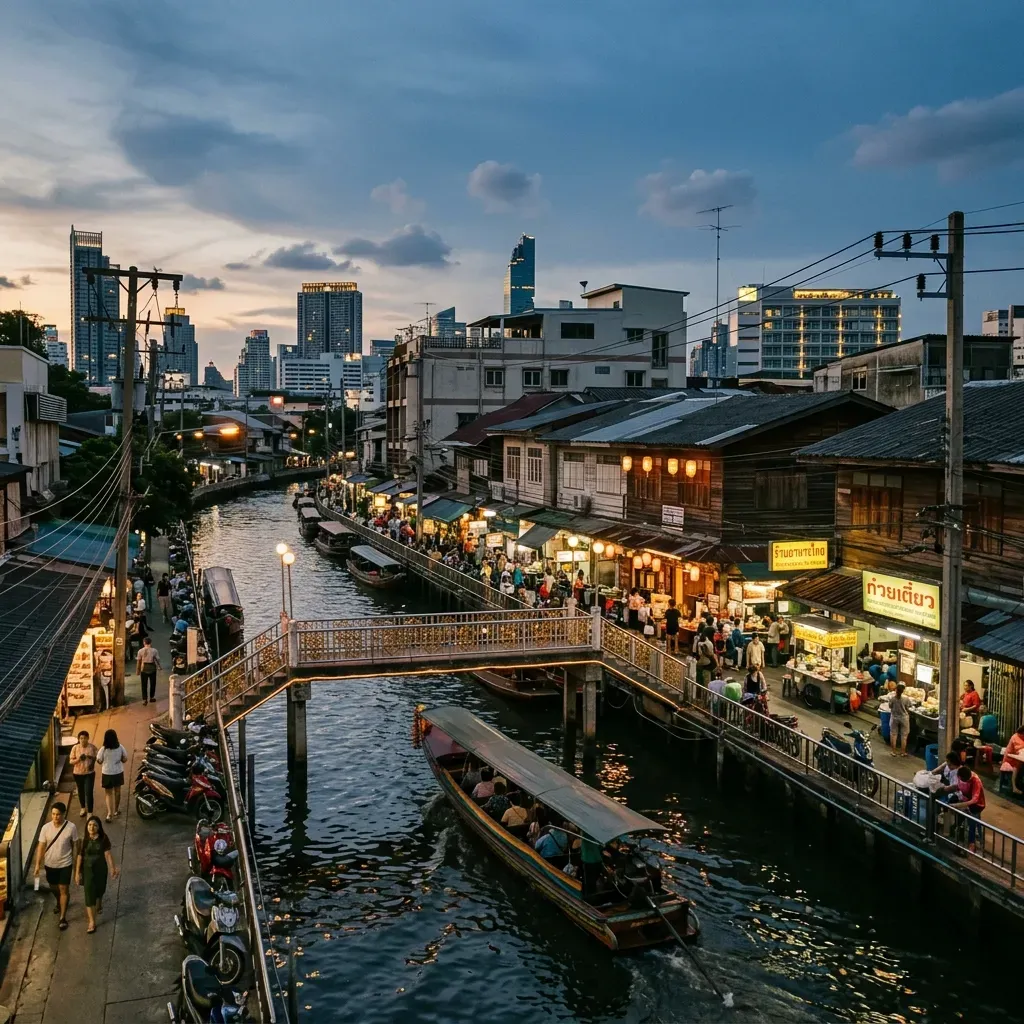 Vy över Bangkok