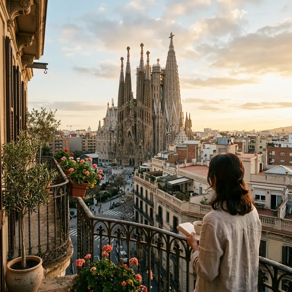 Vy över Barcelona