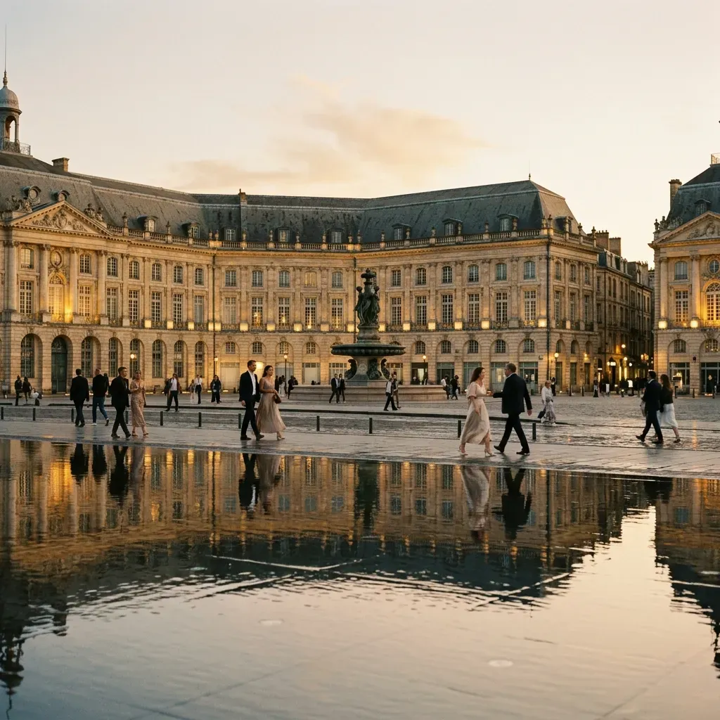 Vy över Bordeaux