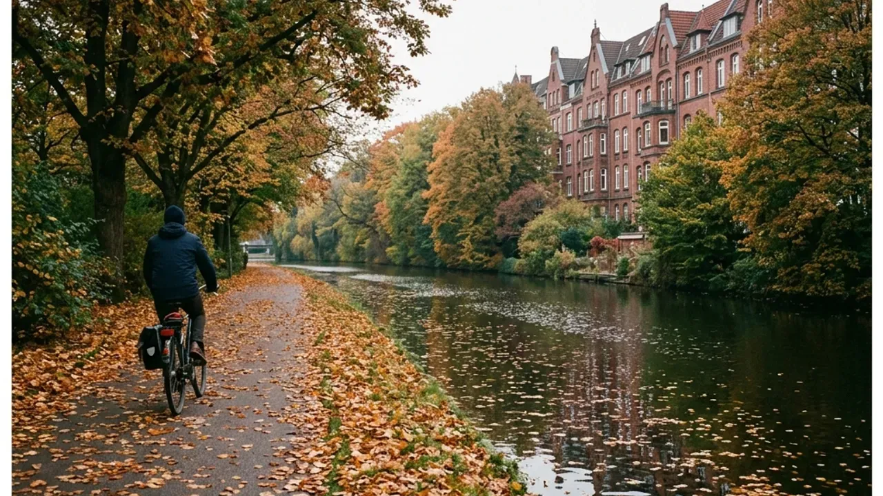 Vy över Hamburg