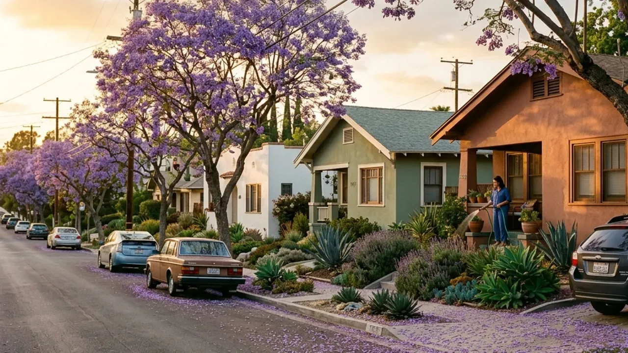Vy över Los Angeles