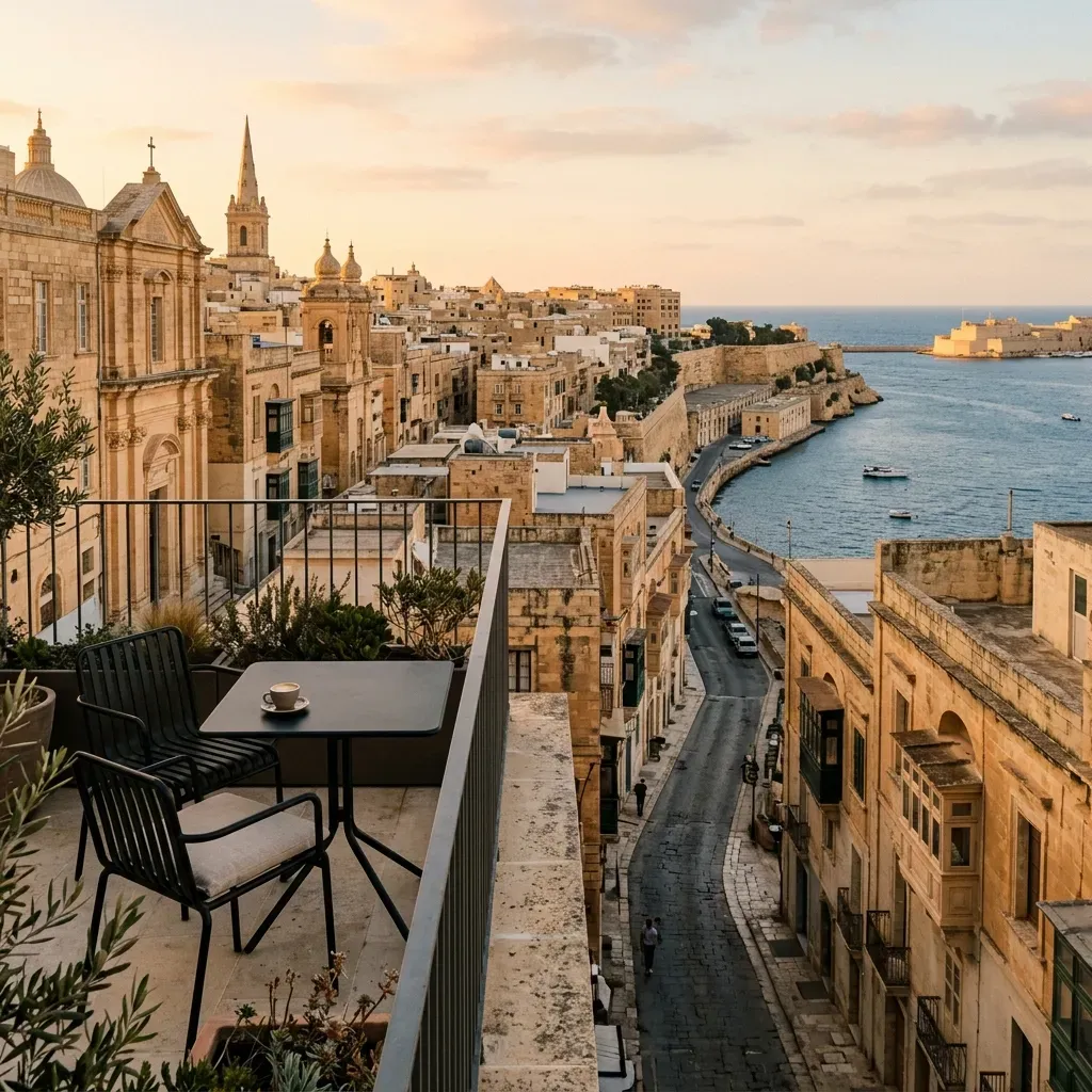 Vy över Malta