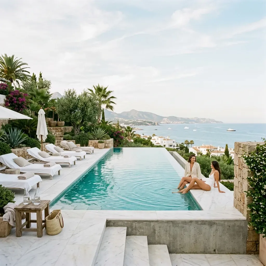 Vy över Marbella