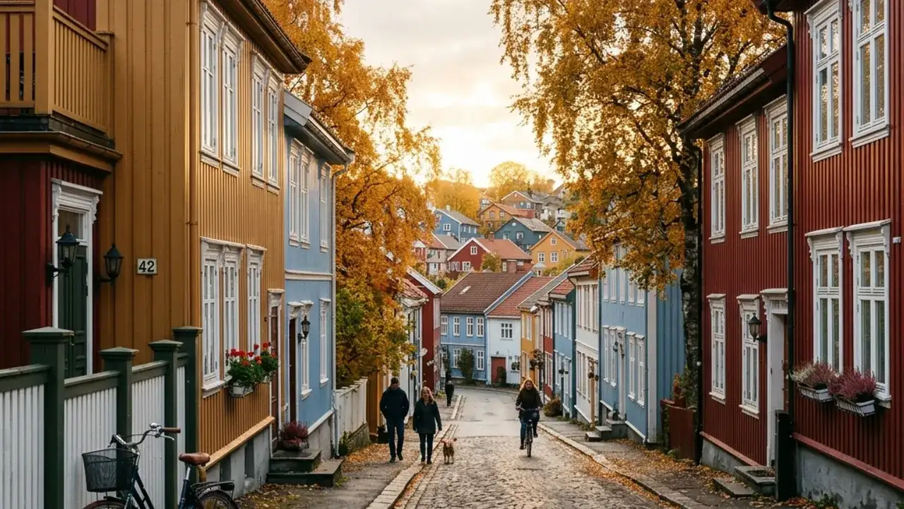Vy över Trondheim