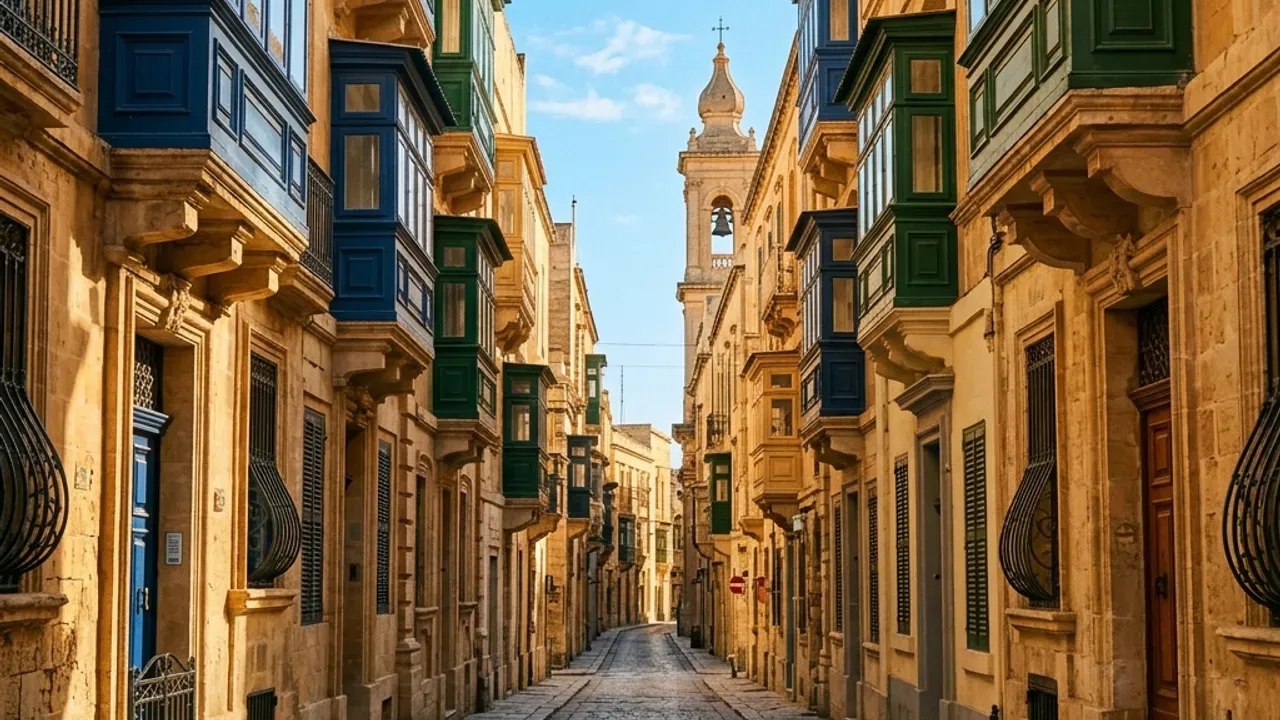 Vy över Valletta