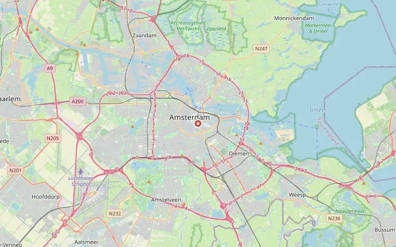 Karta som visar var Amsterdam ligger