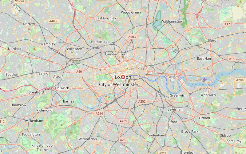 Karta som visar var London ligger