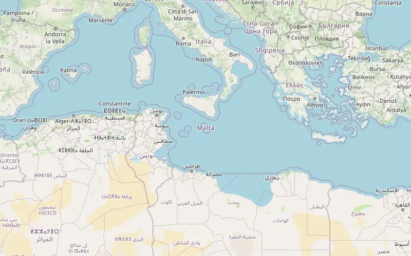 Karta som visar var Malta ligger