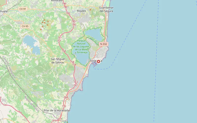 Karta som visar Torreviejas läge