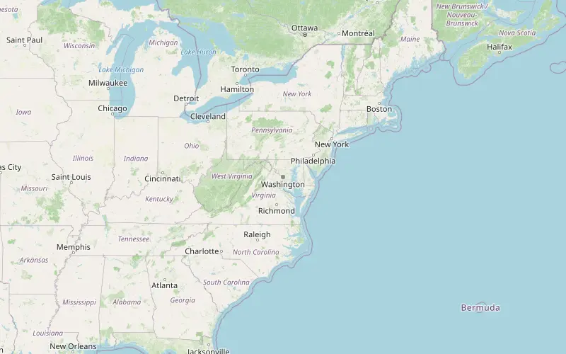 Karta som visar var USA ligger